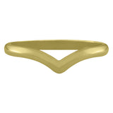Yellow gold wishbone wedding ring