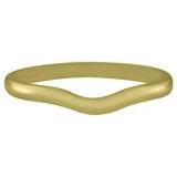 Gently Curved Yellow Gold Wedding Ring