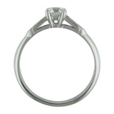 Platinum or white gold vintage ring mount from London jewellery designers UK.