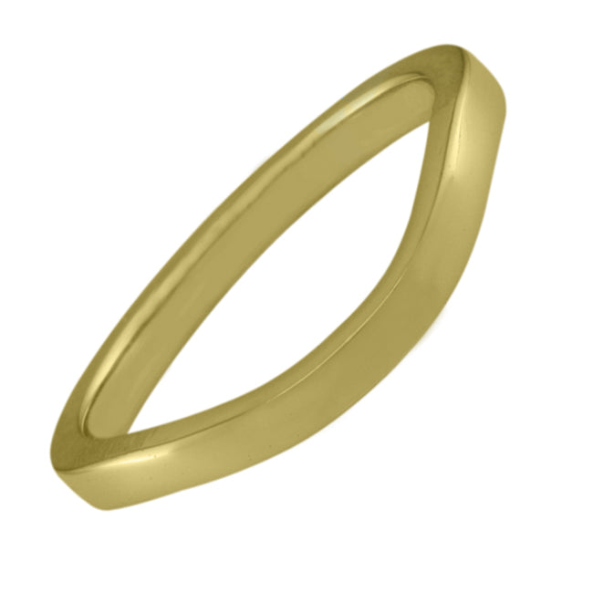 2mm Yellow Gold Curved Wedding Band