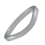 2mm Curved Wedding Band with Flat Profile