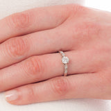 Antique design diamond ring made in UK.