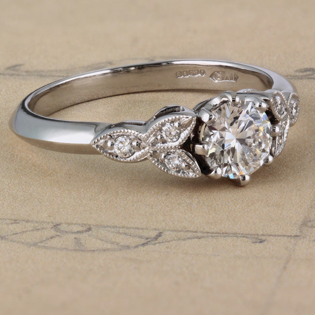 Vintage GIA diamond ring on paper