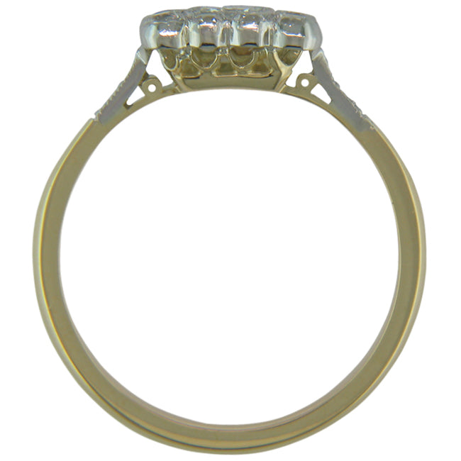 Diamond Cluster Ring in the Edwardian Style