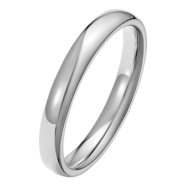 3mm Platinum 950 Court Wedding Ring