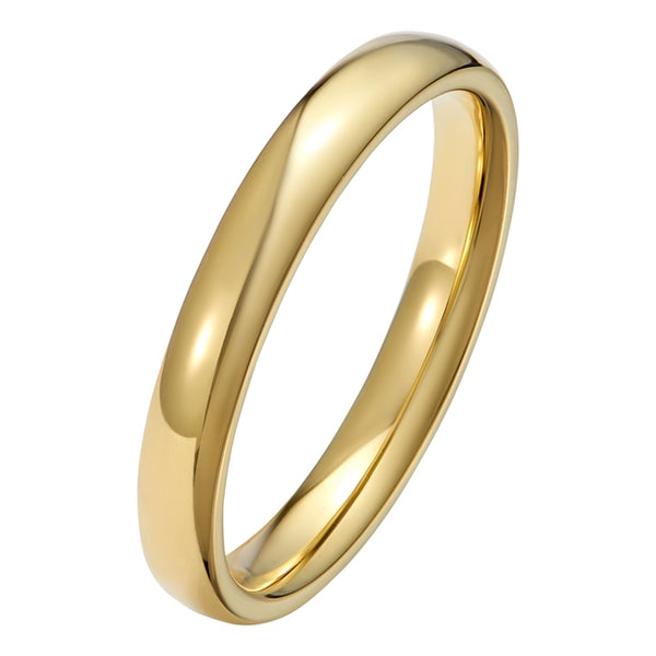 3mm Yellow Gold Court Wedding Ring