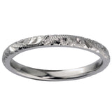 vintage hand engraved paisley pattern wedding ring platinum