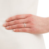 Vintage Patterned Wedding Ring in 18 Carat White Gold