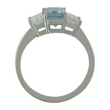 Aquamarine diamond ring uk