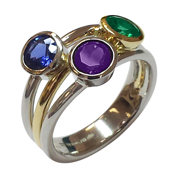 Multi-gem Mother's Ring UK