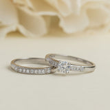 Diamond bridal set in platinum
