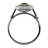 Emerald cluster ring uk